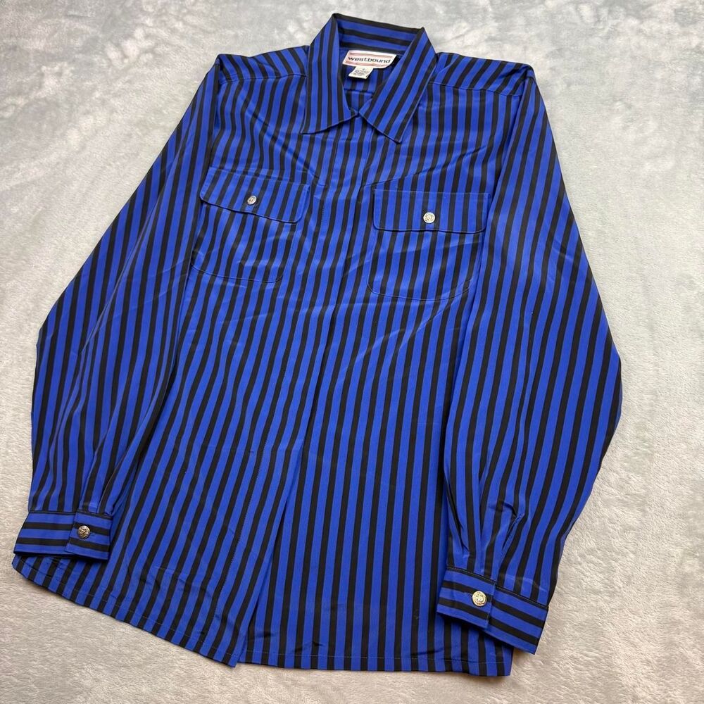 Westbound Women's Blue and Navy Shirt